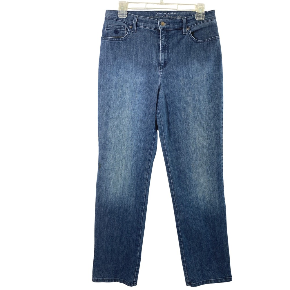 Gloria Vanderbilt Amanda Jeans‎ Womens Size 8 Hi Rise Medium Wash Denim Straight